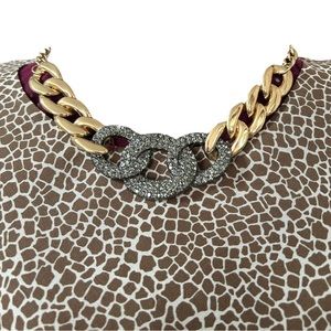 Gold Tone Chunky Necklace